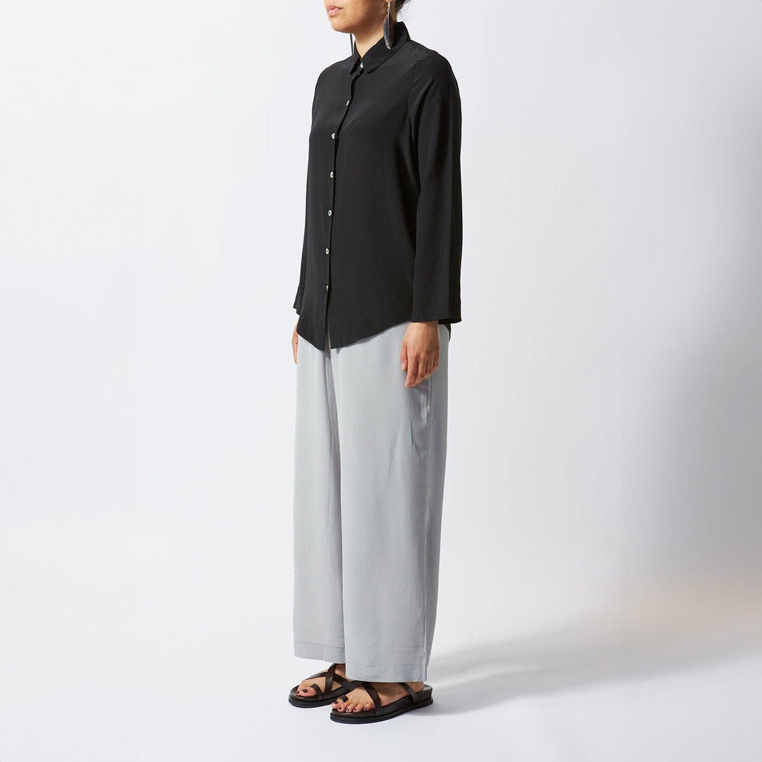 Grey Silk Pant