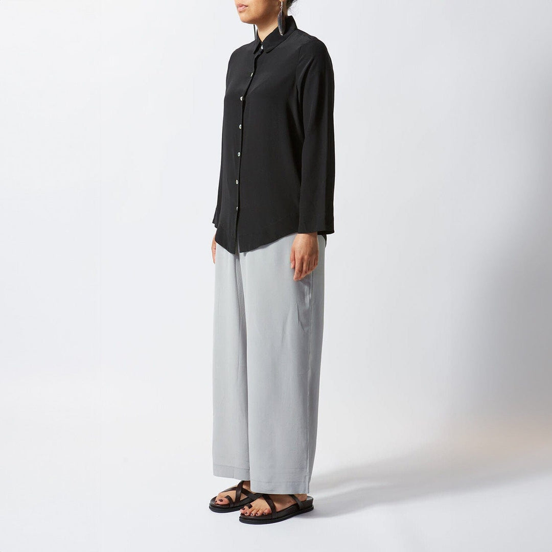 Grey Silk Pant