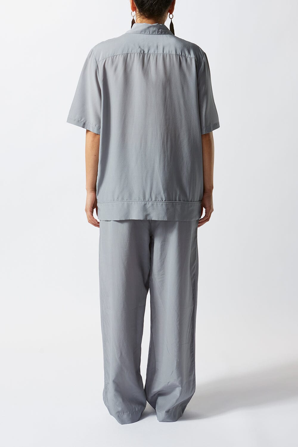 Grey Silk Camp Shirt - Ltd Edition
