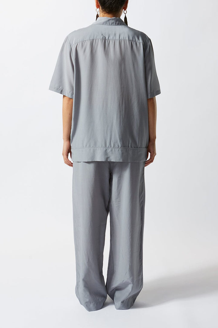 Grey Silk Camp Shirt - Ltd Edition