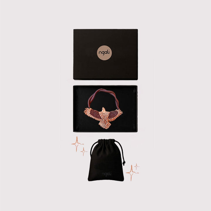 LGE Brown/Mocha EMb Pendant Set