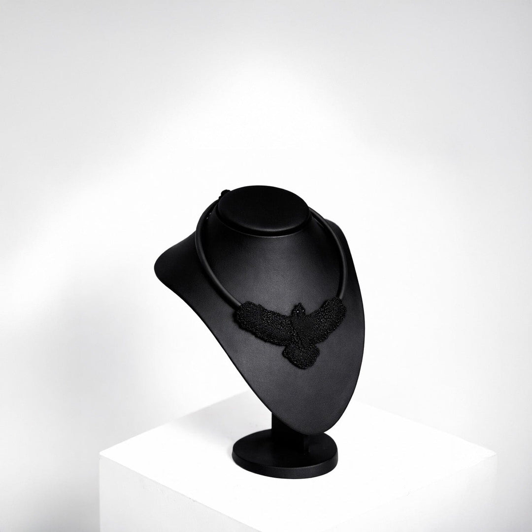 LGE BLACK EMB PENDANT SET