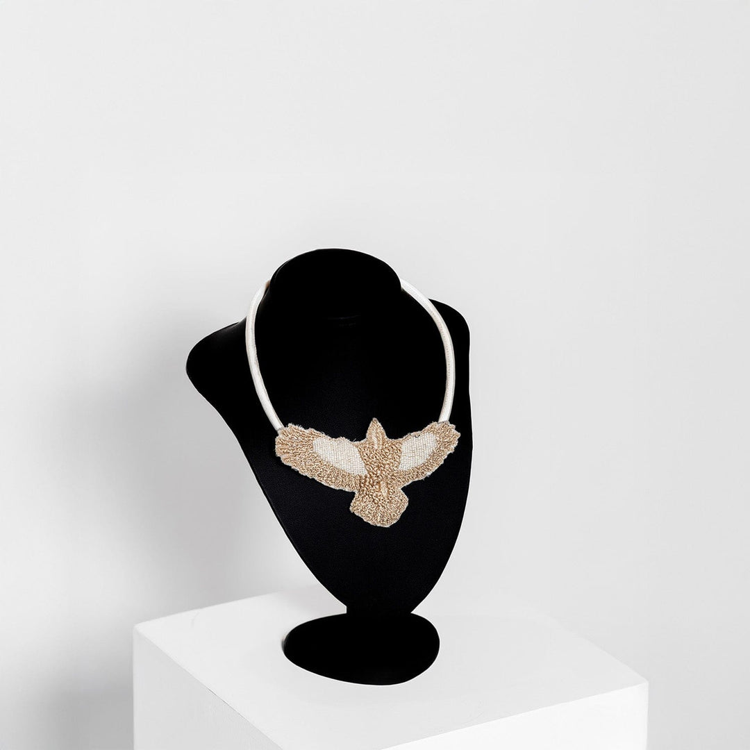 LGE Cream/Taupe Emb Pendant