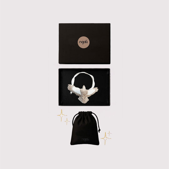 LGE Cream/Taupe Emb Pendant