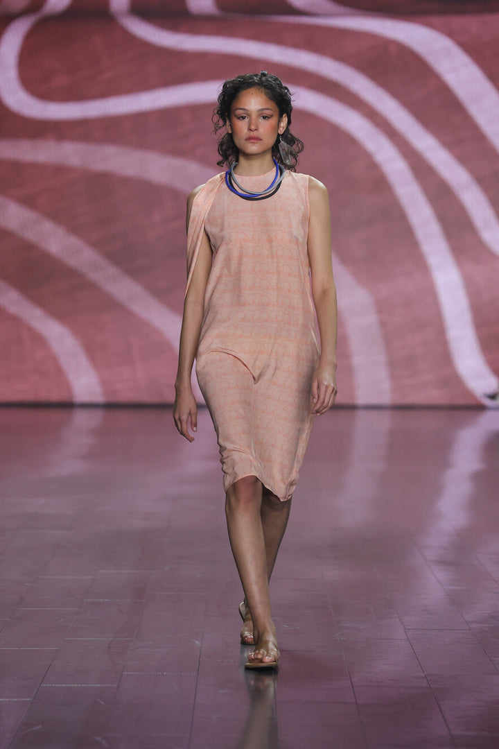 Lines Silk Sheath Dress - Ltd Edition