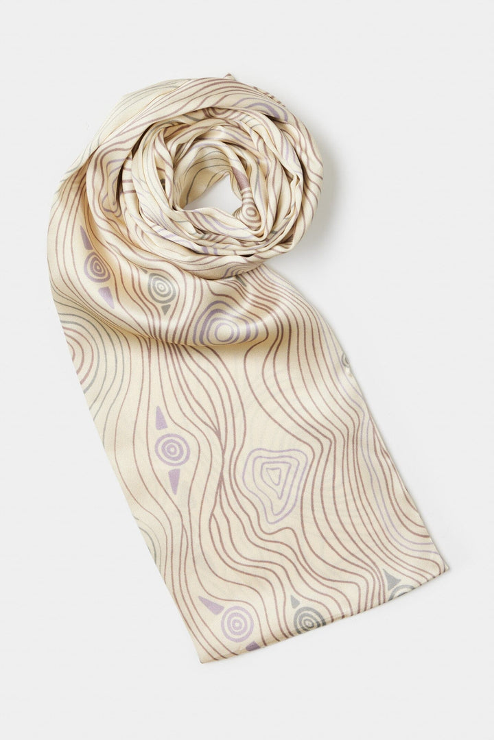 Murrandi Cream Silk Neck Scarf