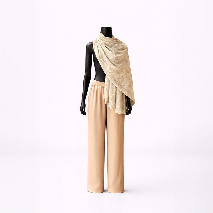 Murrandi Cream Silk Scarf/Skirt