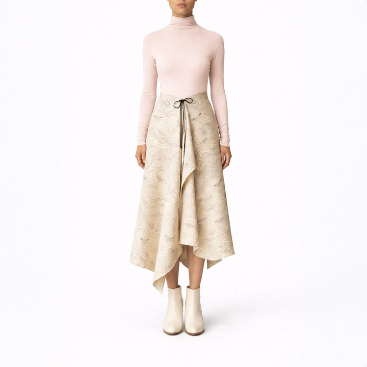 Murrandi Cream Silk Scarf/Skirt