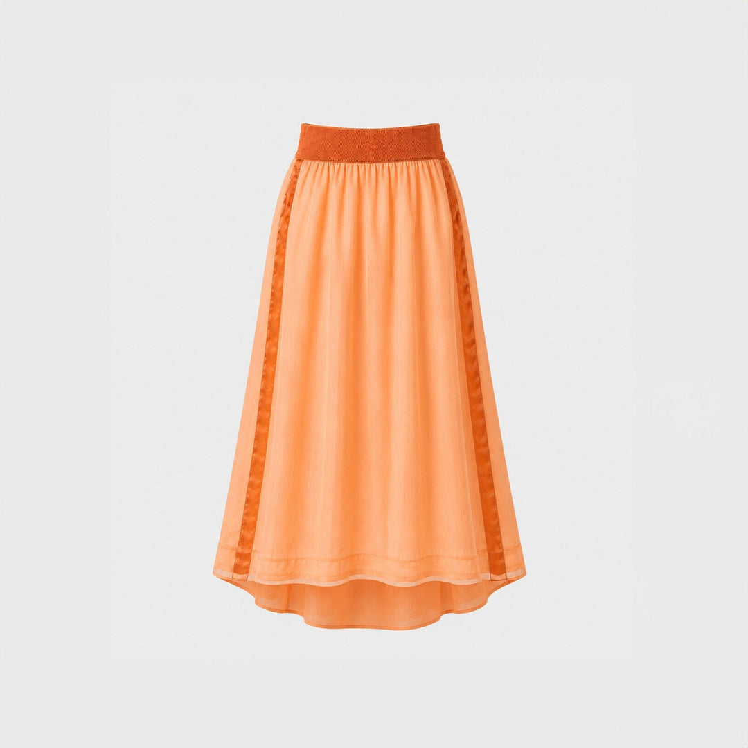 Orange Organza Skirt
