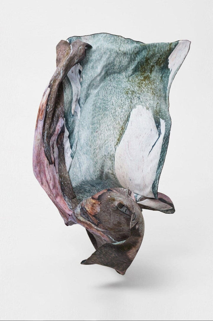 Pink Bark Scarf/Reversible Bag Set