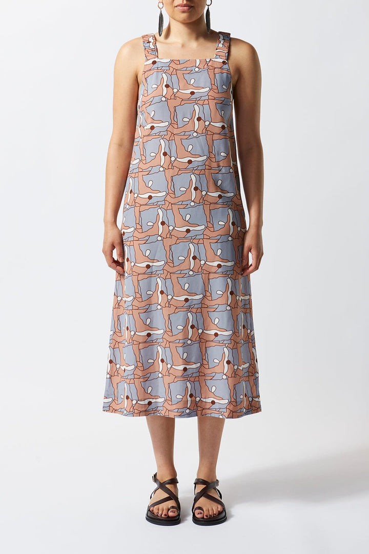 Places Ruched Silk Slip Dress - Ltd Edition