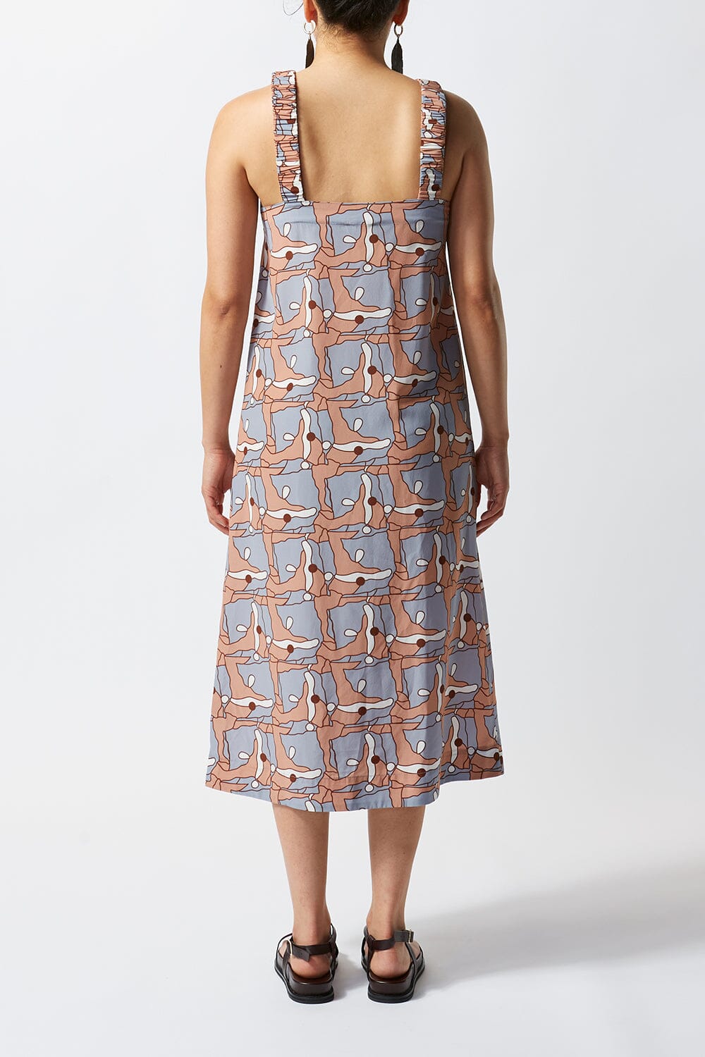 Places Ruched Silk Slip Dress - Ltd Edition