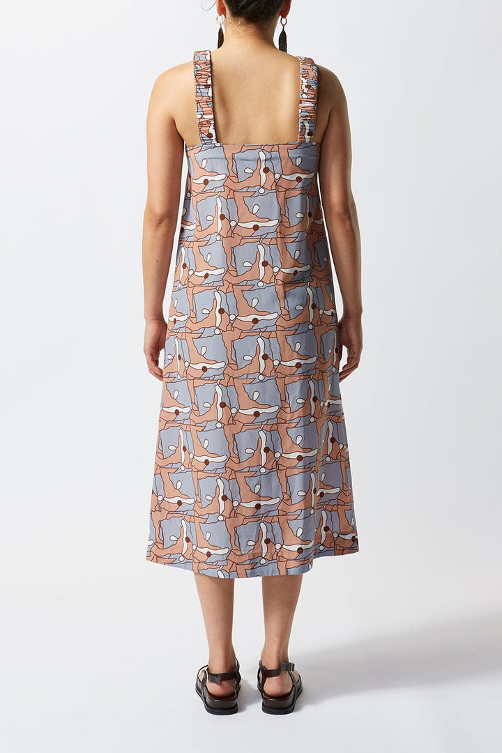 Places Ruched Silk Slip Dress - Ltd Edition