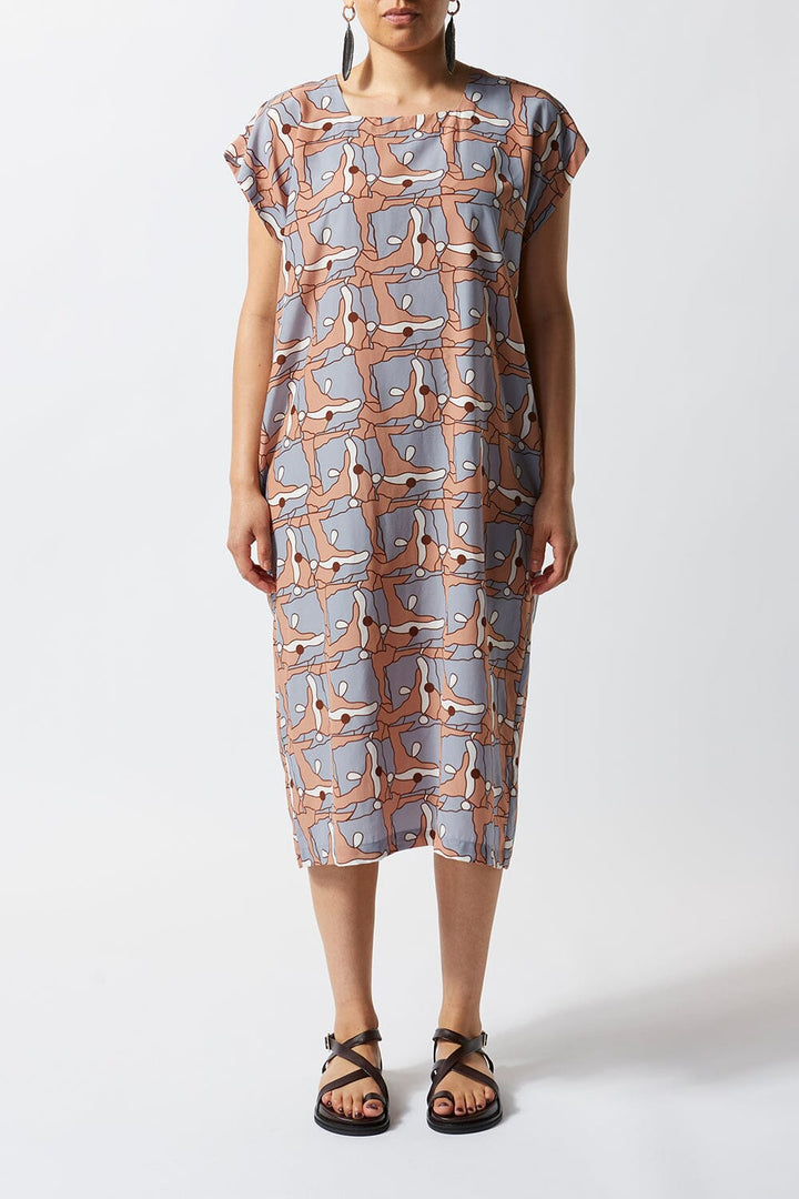 Places Drop Shoulder Silk Kaftan - Ltd Edition