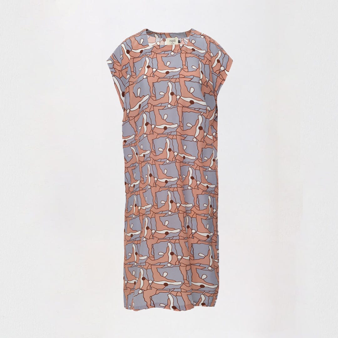 Places Drop Shoulder Silk Kaftan - Ltd Edition