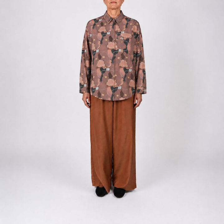Places Oversized Silk Shirt