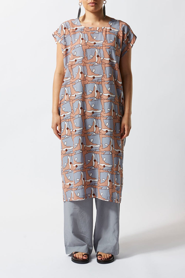 Places Drop Shoulder Silk Kaftan - Ltd Edition
