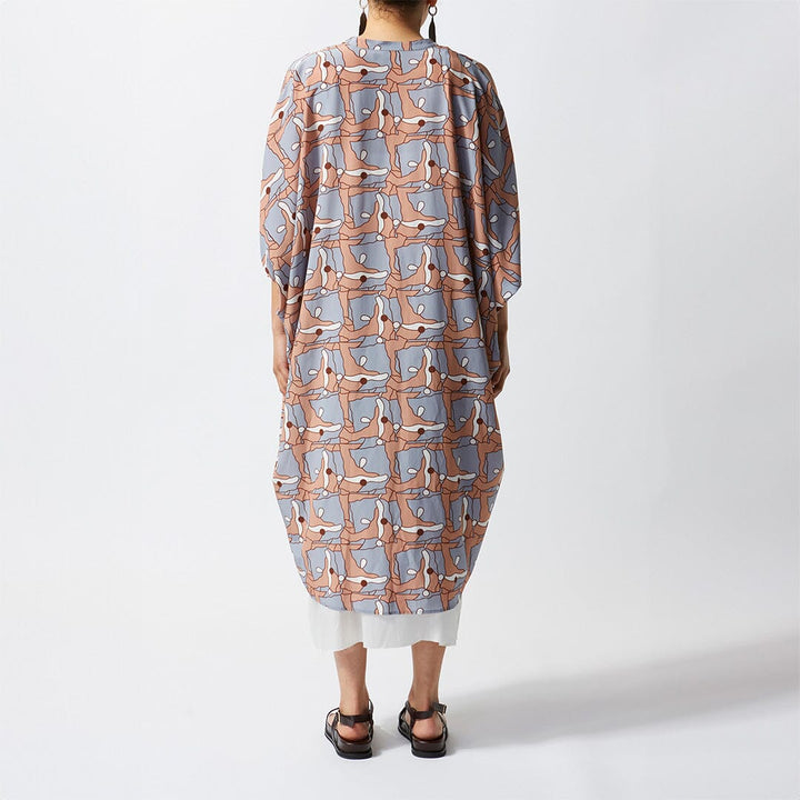 Places Silk Button Kaftan