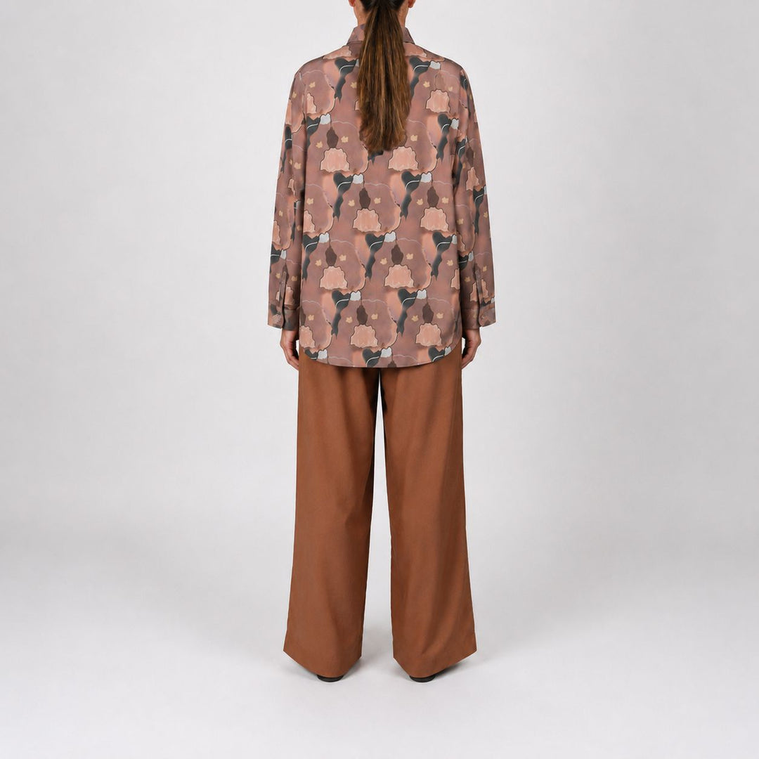 Places Oversized Silk Shirt