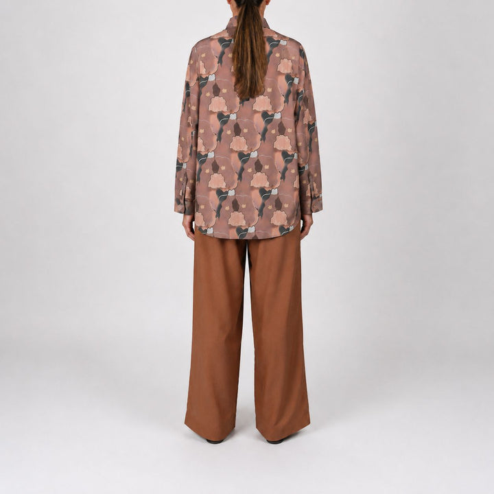 Places Oversized Silk Shirt