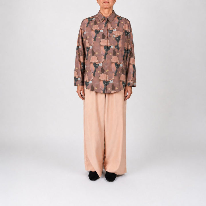 Places Oversized Silk Shirt