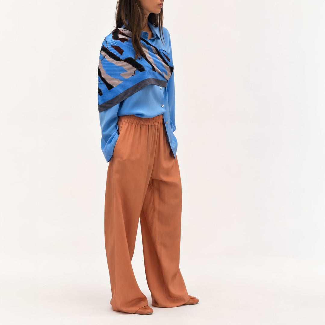 Open Sky Pleated Scarf