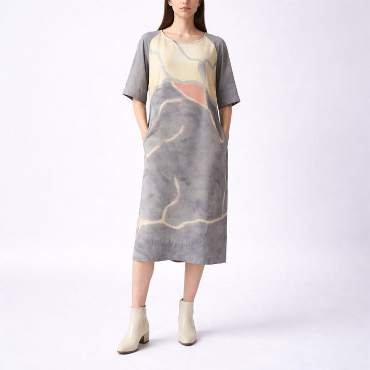 Printed Raglan sleeve Dress