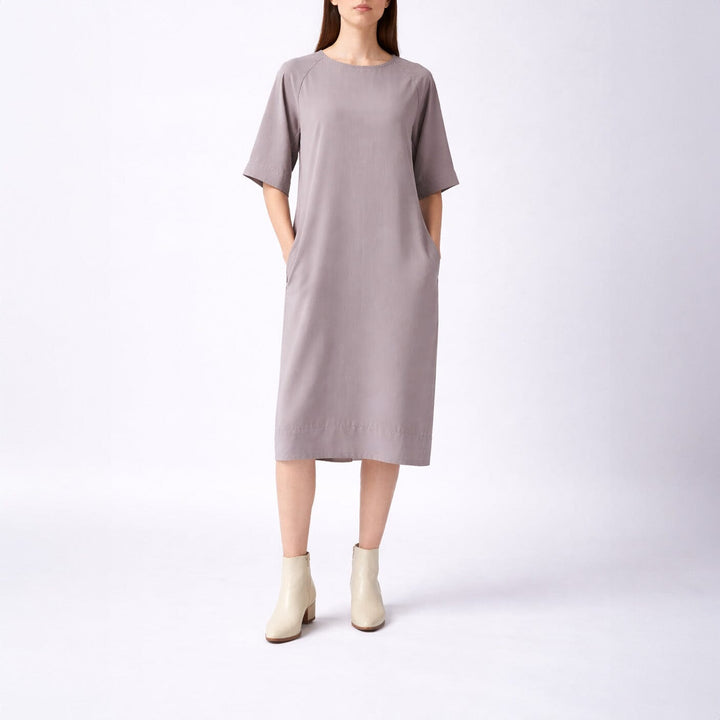 Grey Raglan sleeve Dress