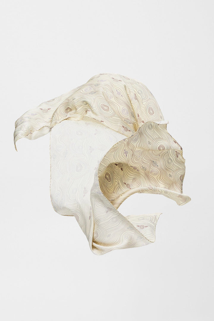 Murrandi Cream Silk Scarf