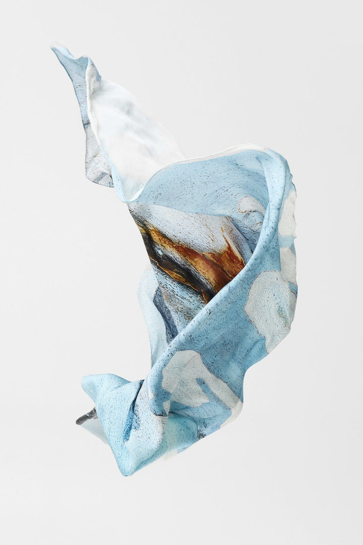 Spotted Bark Scarf/Reversible Bag Set