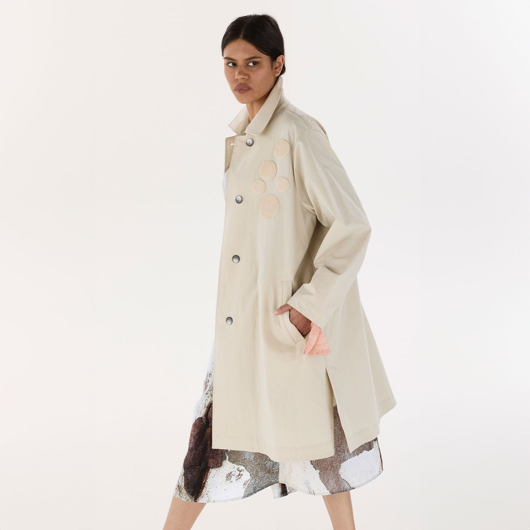 Cream Travel Coat