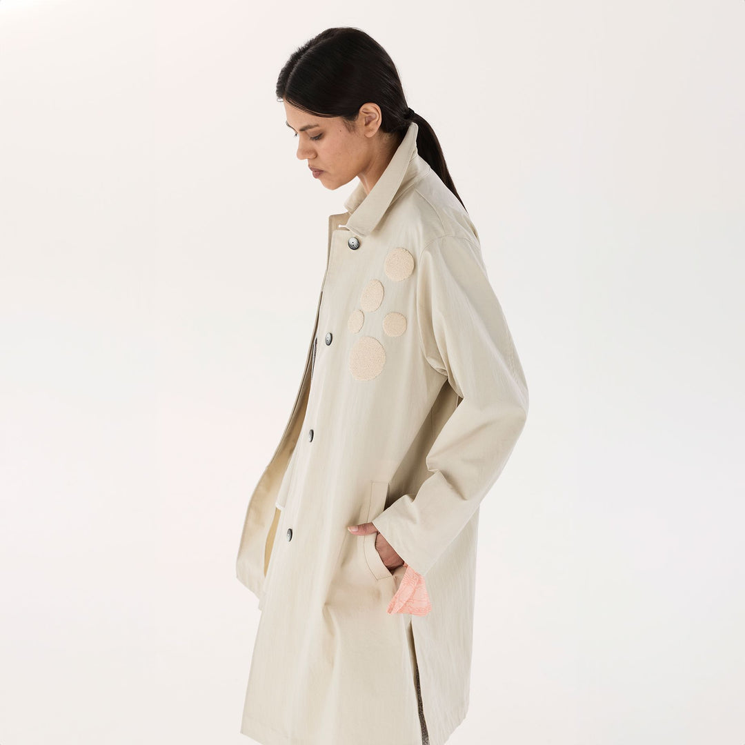 Cream Travel Coat