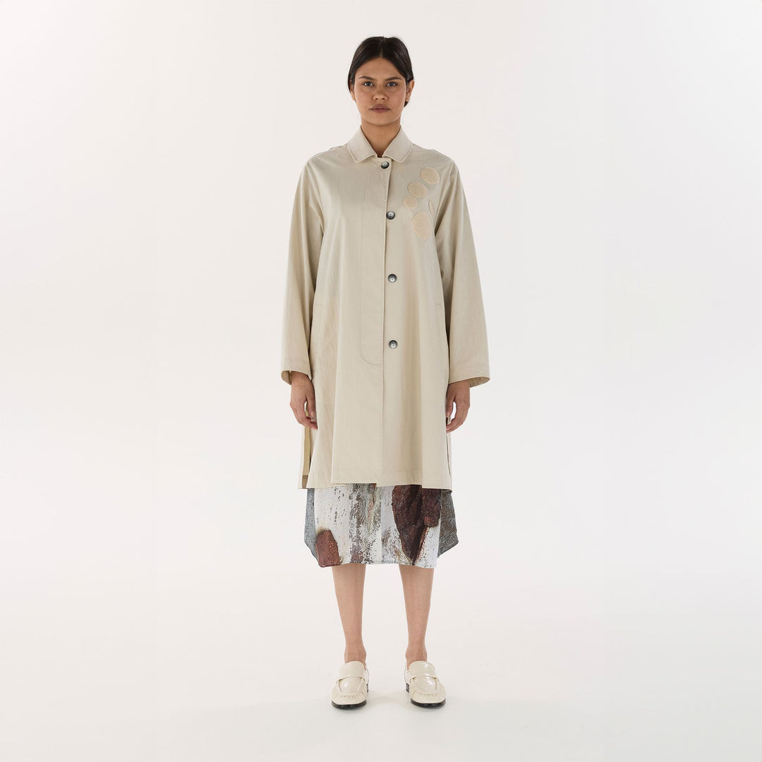 Cream Travel Coat