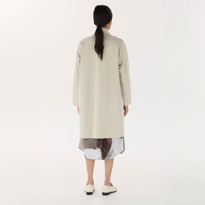 Cream Travel Coat