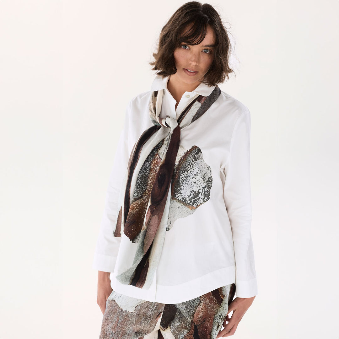White Printed OS Shirt