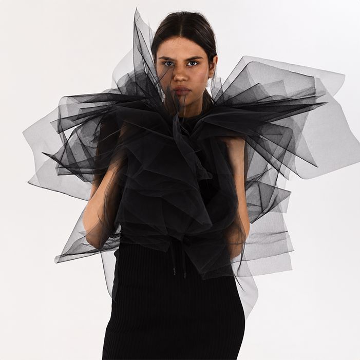 Black Net Skirt