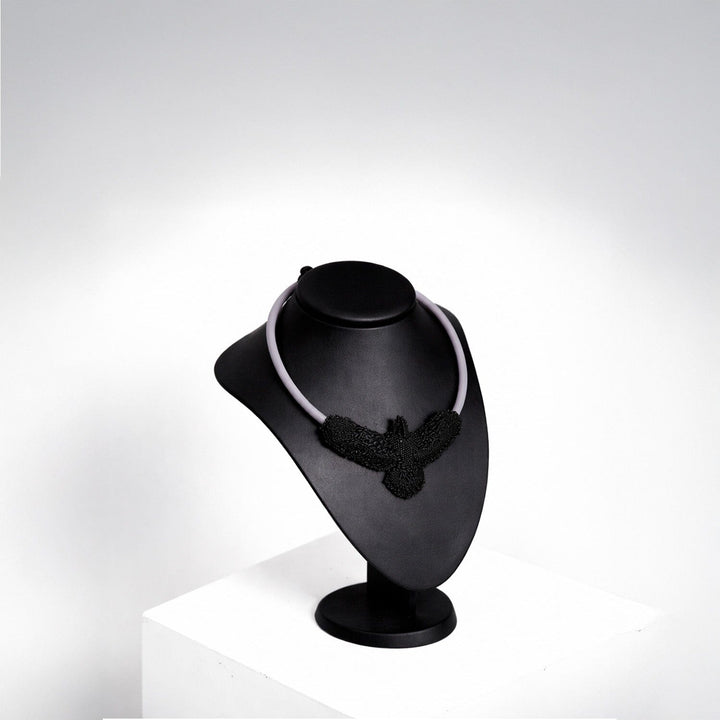 SML Black/Grey Emb Pendant Set