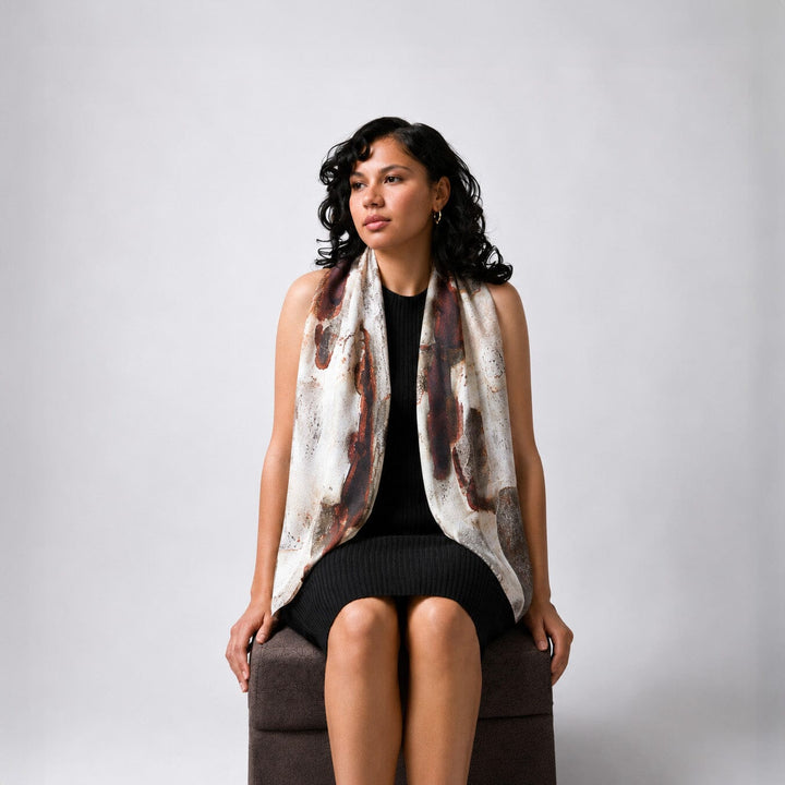 Shadow Bark Silk 90 Scarf