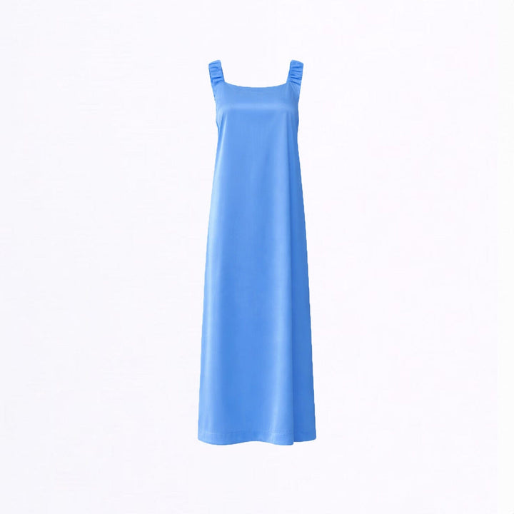 Sky Ruched Slip Dress