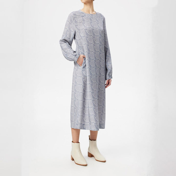 Stone Spaces Maxi Silk Dress