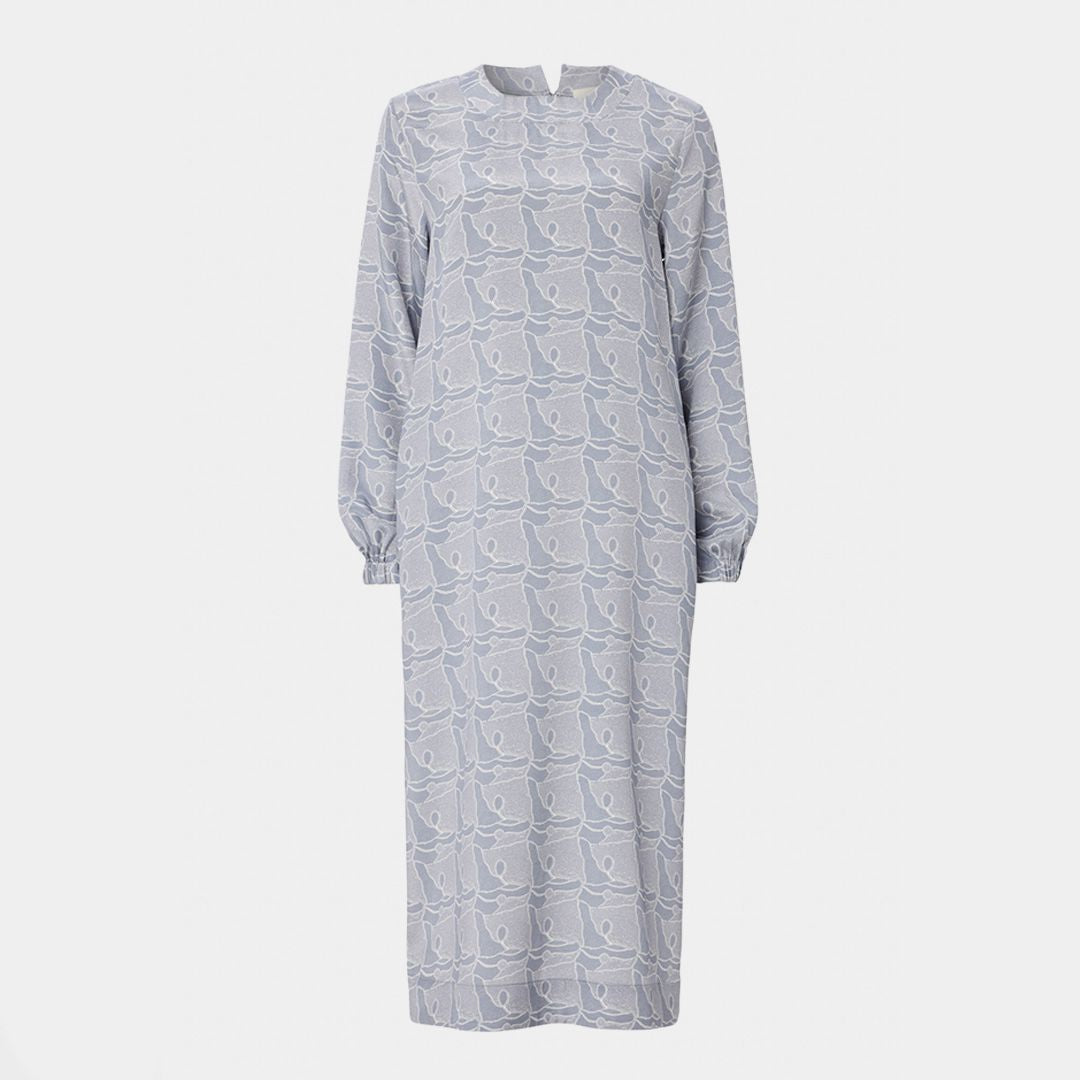 Stone Spaces Maxi Silk Dress