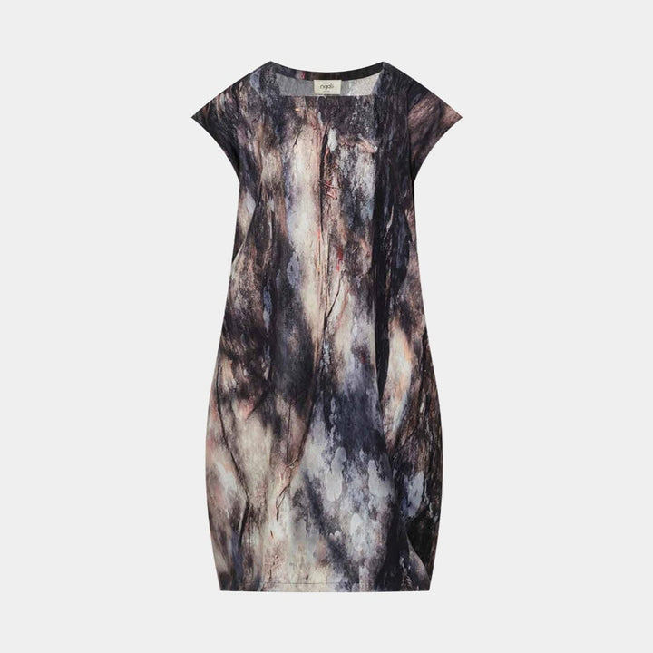 Stoney Bark Drop Shoulder Silk Kaftan