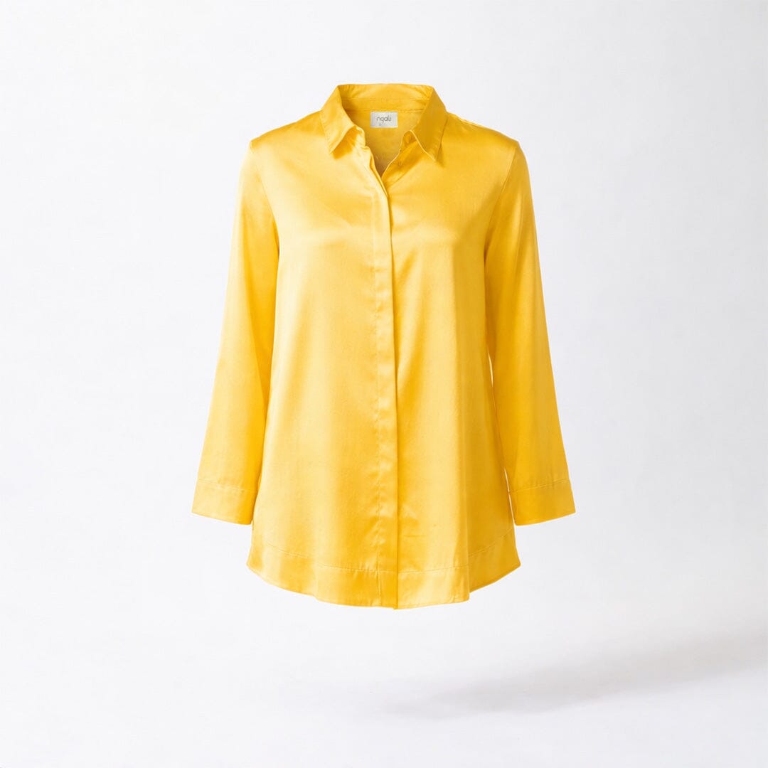 Silk Satin Long Sleeve Shirt – Sun