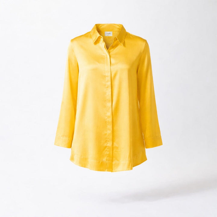 Silk Satin Long Sleeve Shirt – Sun