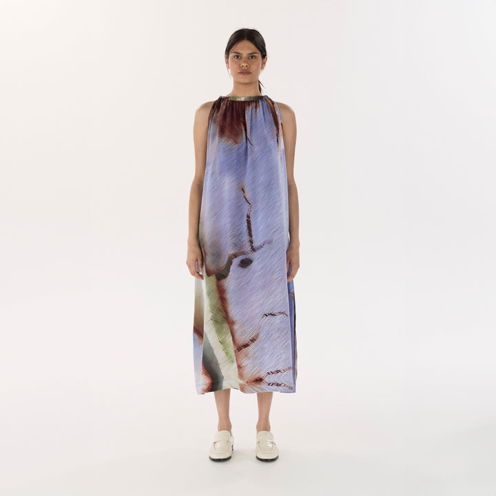 Traces Silk Maxi Dress
