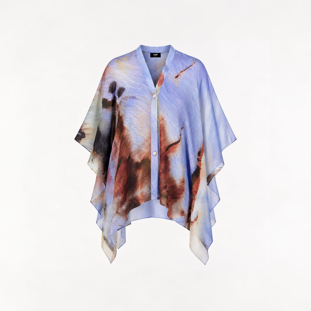 Traces Silk Poncho