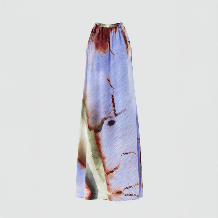 Traces Silk Maxi Dress
