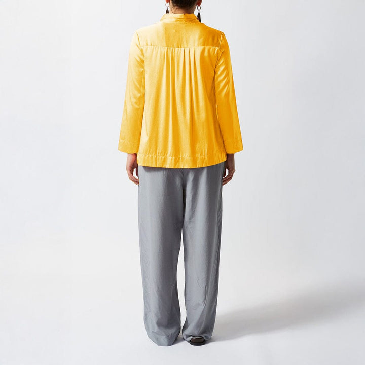 Silk Satin Long Sleeve Shirt – Sun - Ltd Edition