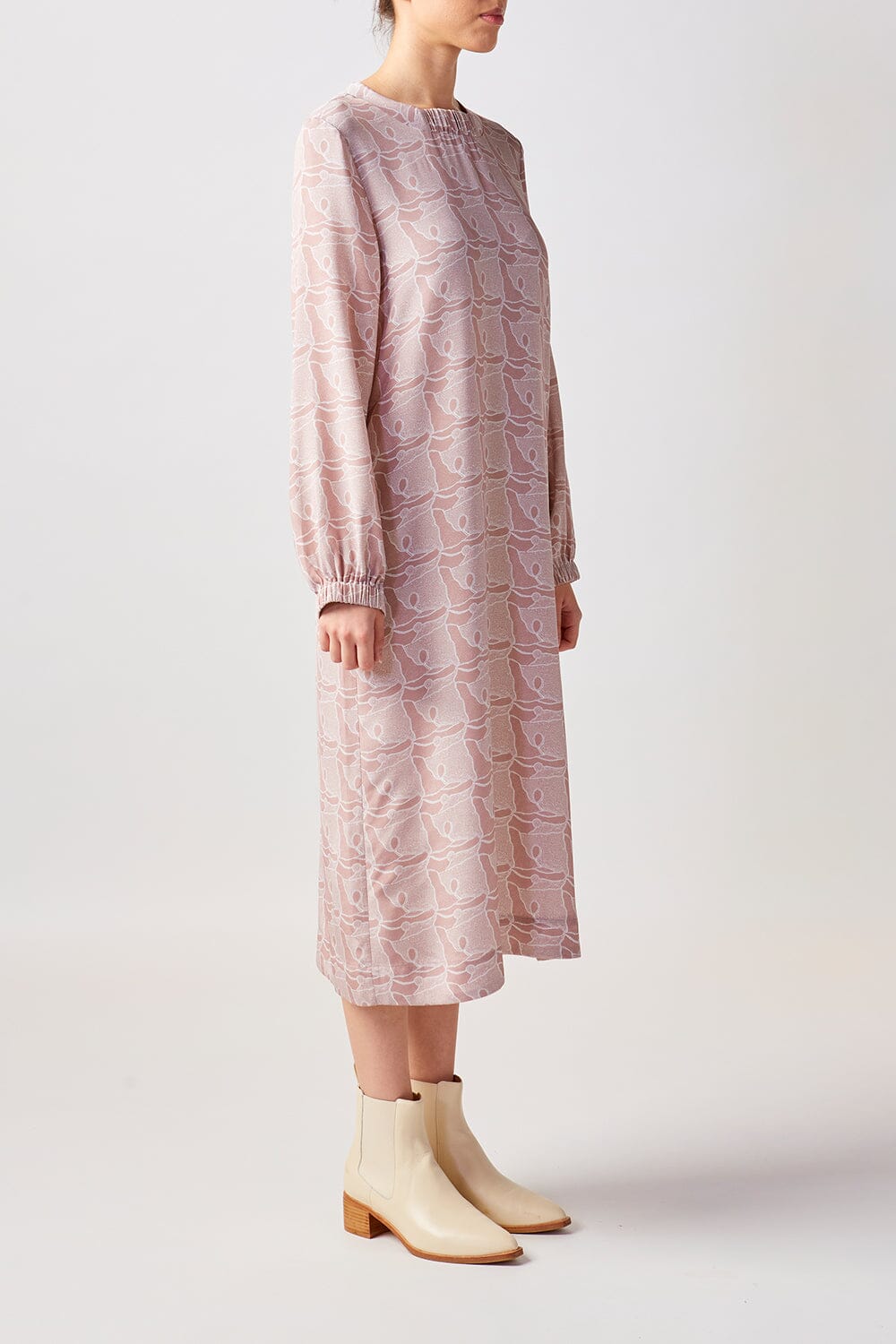 Bark Spaces Maxi Silk Dress