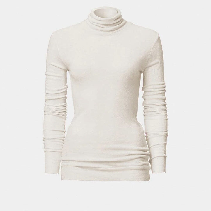 Fine Knit Skivvy Cream
